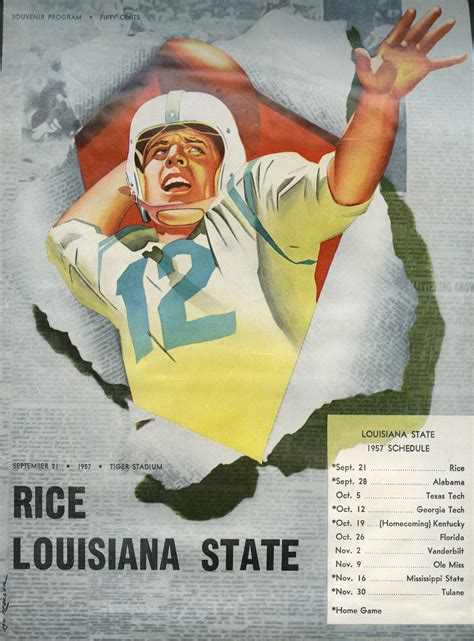 Football, 1957: LSU | Rice History Corner