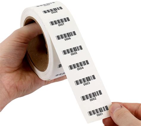 Pre-Numbered Laminated Permaguard Labels with Sequential Bar-Codes, SKU: L148-LPG