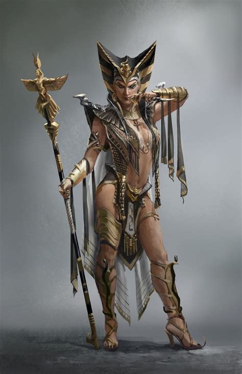 nefertiti, Daeyoon Huh | Warrior woman, Character design, Fantasy characters