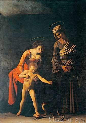 Michelangelo Merisi Caravaggio - Madonna dei Palafrenieri (oder Madonna mit der Schlange ...