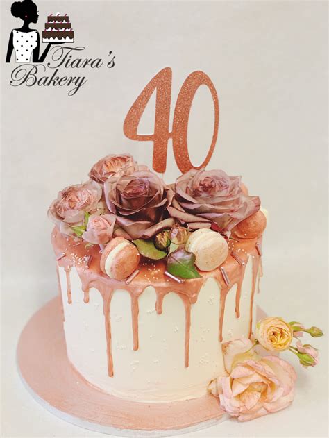 Party & Gifting Rose Gold Hello 40 Cake Topper 40th Birthday ...