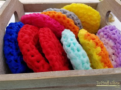 Dish Scrubbies – To Craft A Home | Crochet scrubbies, Crochet kitchen, Free crochet pattern
