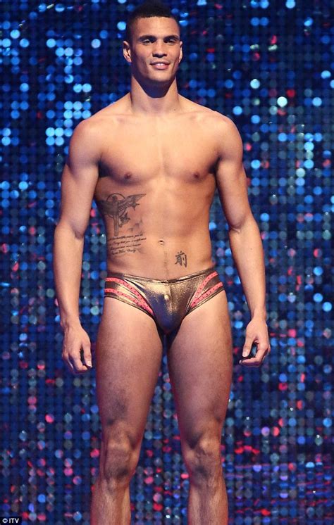 Olympic boxer Anthony Ogogo leaves little to the imagination in tiny Splash! trunks | Daily Mail ...