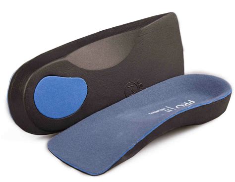 3/4 Insoles for plantar fasciitis and arch support for over pronation - Pro II Wellbeing