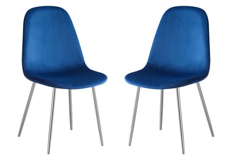 Chaises scandinave chrome bleu LOA > Table/Chaise Métal Chrome