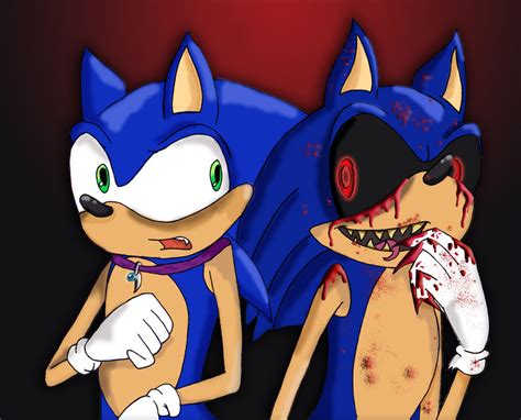 Sonic vs Sonic.EXE by Piddies0709 on DeviantArt