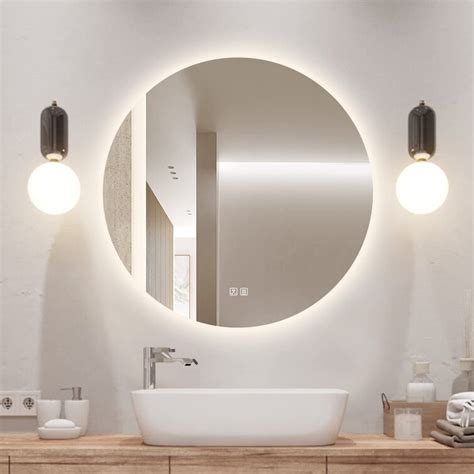 Orren Ellis Sinh Round LED Wall Mirror & Reviews | Wayfair