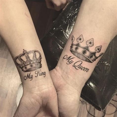 165+ Matching King And Queen Tattoos For Couples (2024) | Queen tattoo ...