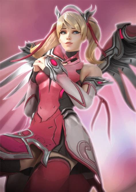 Pink Mercy by https://snoopsahoy.deviantart.com on @DeviantArt Mercy Overwatch, Overwatch 2 ...