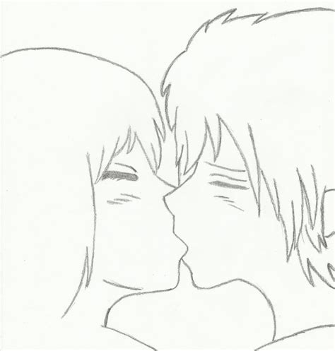 Anime Love Kiss Drawing at GetDrawings | Free download