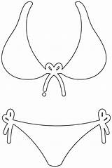 Shape Of Swimsuit  Free Printable Papercraft Templates sketch template