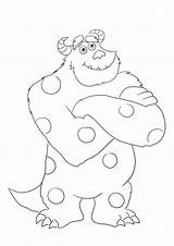 Monsters University Sulley Coloring Pages sketch template