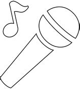 Microphone coloring page | Free Printable Coloring Pages