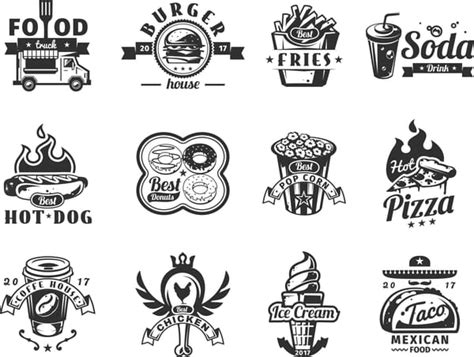 Food Logo Set Free CDR Vectors File Free Download | Vectors File