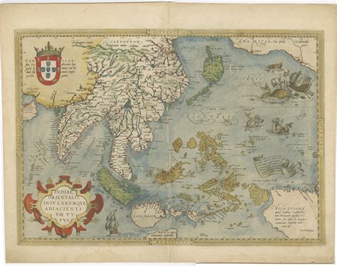 Antique Map of the East Indies by Ortelius (c.1603)