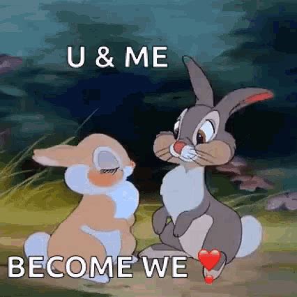 Bunny Love GIF - Bunny Love Kiss - Discover & Share GIFs