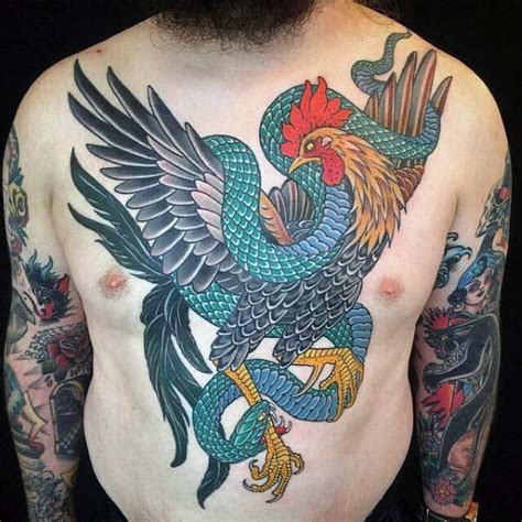 100 Rooster Tattoo Designs For Men - Break Of Dawn Ink