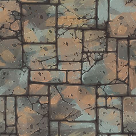 ArtStation - 【TEXTURE】-Hand Painted - Low Poly - Floor_007 | Game Assets