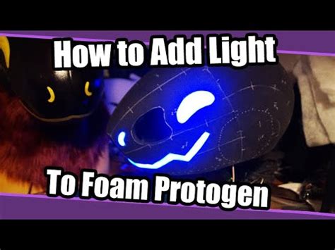 How Add Lights On Foam Protogen Heads | Fursuit Tutorial - YouTube