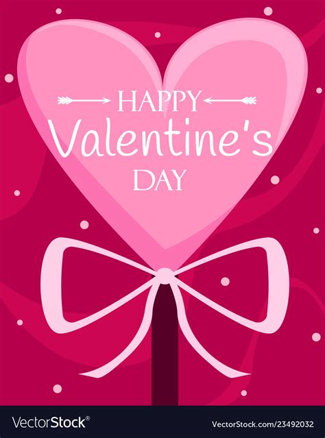 Happy valentines day poster Royalty Free Vector Image