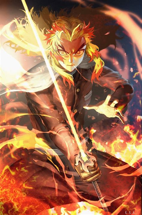 Demon Slayer Rengoku Kyojuro Wallpaper For PC