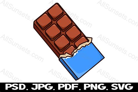 Chocolate Candy Bar Wrapper Svg Png Grafica di SunandMoon · Creative ...