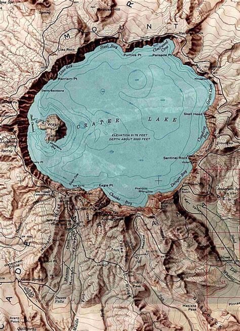 Detailed Map Of Crater Lake - vrogue.co
