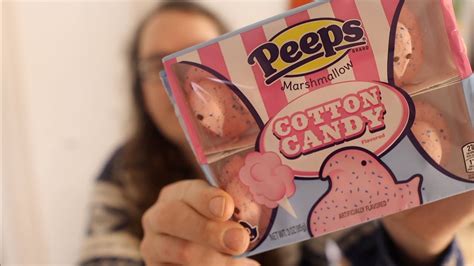 Cotton candy peeps review - YouTube