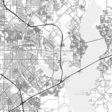 Rowlett, Tx Transportation And Maps - Rowlett Texas Map | Printable Maps