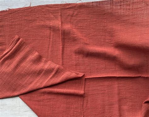 Rust Color Cotton Fabric Sold by Half Yard | Etsy