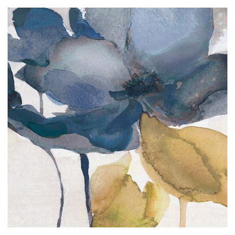 Masterpiece Art Gallery Blue Note Floral II by Carol Robinson Canvas ...