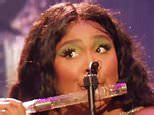 Video: Lizzo makes history playing 200-year-old crystal flute | Daily Mail Online