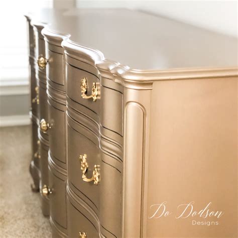 Metallic Paint On Furniture You Can Apply With A Paintbrush, 59% OFF