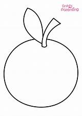 Orange Coloring Pages Colorear Para Fruit Printable Naranja Dibujo  sketch template