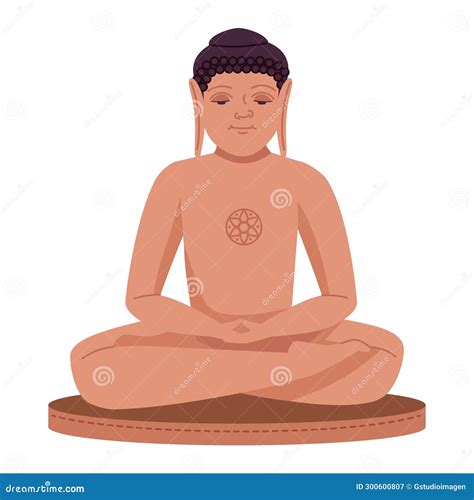 Tirthankara Spiritual Culture Stock Illustration - Illustration of ...