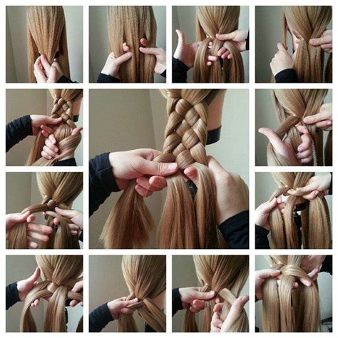 Comment faire une tresse à 4 mèches! | Comment faire des tresses ...