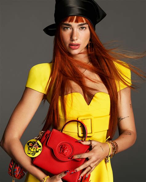 Dua Lipa Is A Redhead In Versace's Fall 2021 Campaign