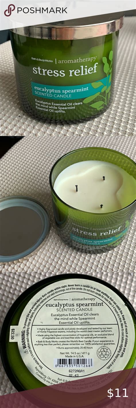 Bath & Body works stress relief 3 wick candle | Bath and body works ...