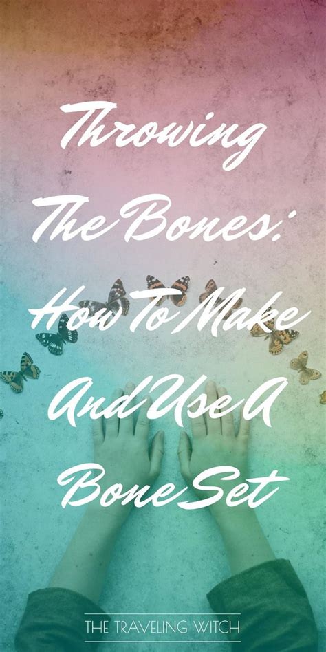 Throwing The Bones: How To Make And Use A Bone Set (With images) | Divination methods, Witch, Tarot