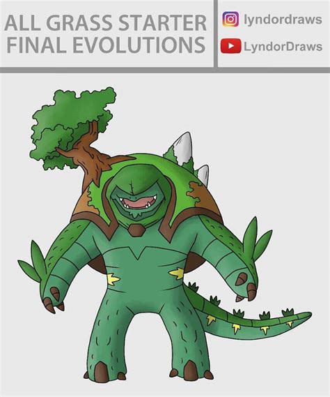 Fusing All Grass Starter Final Evolutions! | Pokémon Amino