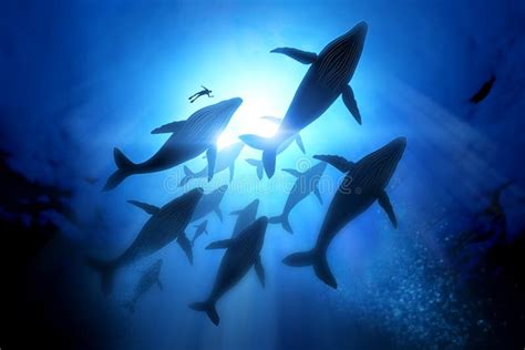 Humpback Whale Migration stock illustration. Illustration of sunlight - 43809138