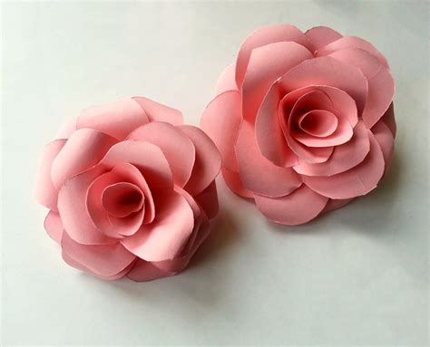 How To Make Paper Rose Flower Earrings