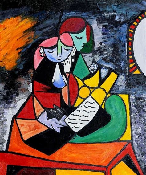 The lesson, 1934 by Pablo Picasso | Art | Pinterest | Picasso, Cubism and Woman reading