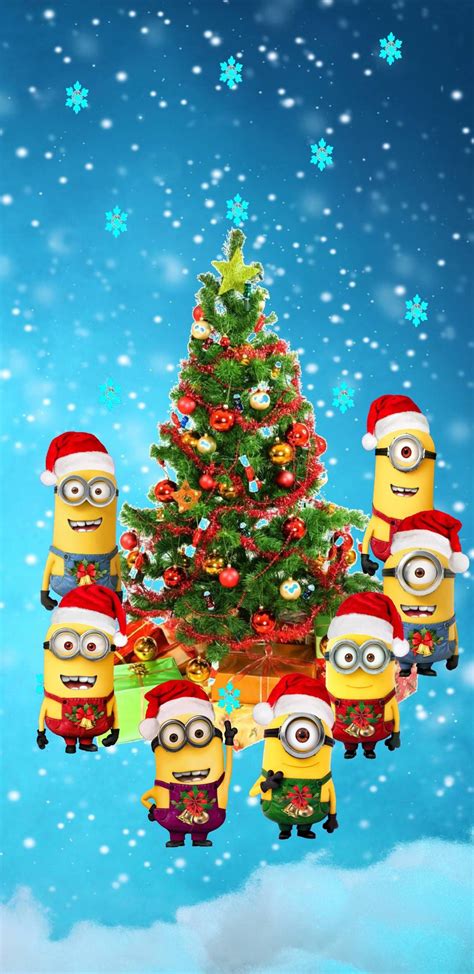 Pin by Eva 814 on Phone wallpaper | Funny christmas wallpaper, Merry christmas minions ...