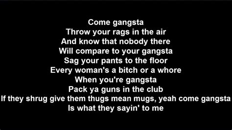 Tech N9ne - Come Gangsta - Lyrics - YouTube