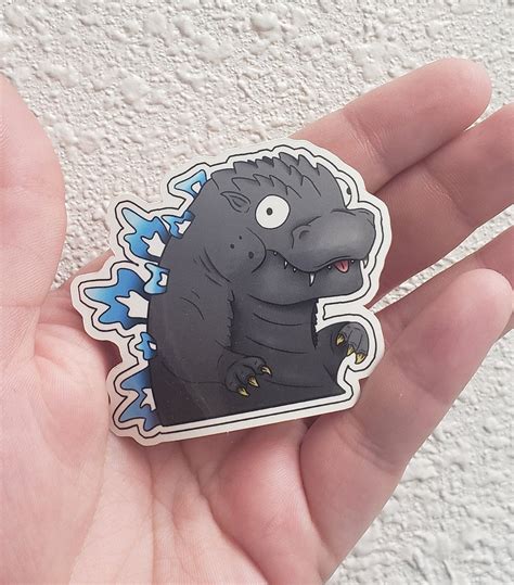 Cute Godzilla/Kaiju Stickers Godzilla Vinyl Waterproof | Etsy