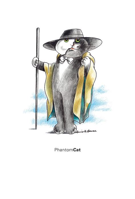 PhantomCAT Drawing by Louise McClain Reeves - Fine Art America