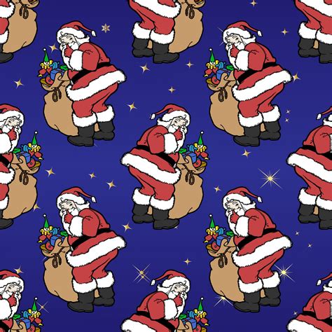 Christmas Santa Wallpaper Pattern Free Stock Photo - Public Domain Pictures