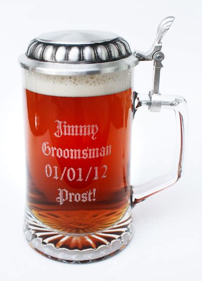 Personalized Beer Steins: Order a custom engraved stein - no minimum!