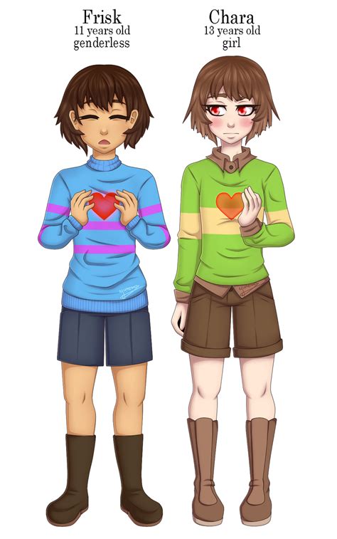 [UNDERTALE] Frisk and Chara by YunemaDraw on DeviantArt